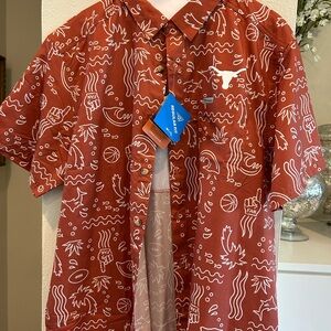 Columbia PFG Short-Sleeve Texas Longhorns logo shirt
